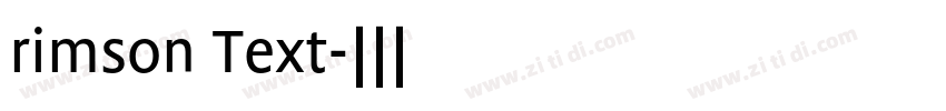 rimson Text字体转换